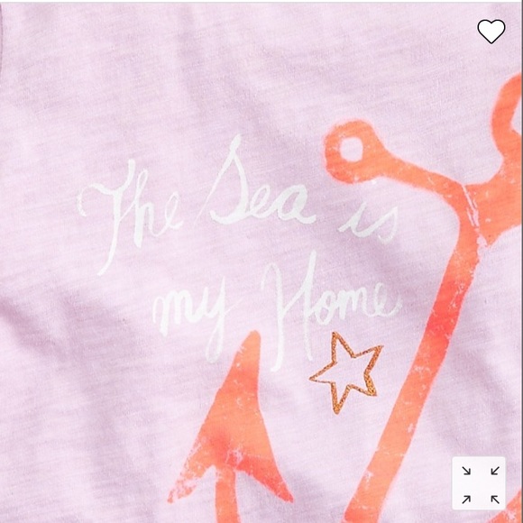NWT J.Crew CrewCut Girls' nautical graphic T-shirt #AY208 Short Sleeves Cotton - Picture 2 of 8